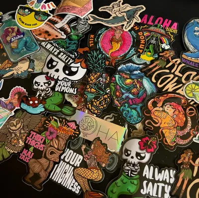 Black Sticker Bomb Wallpaper