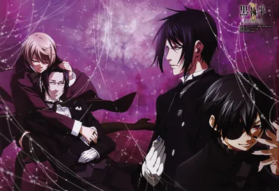 Desktop wallpaper Ciel Phantomhive, Anime, Black Butler, Alois Trancy, Claude Faustus