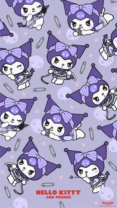Black Hello Kitty Bow Wallpaper