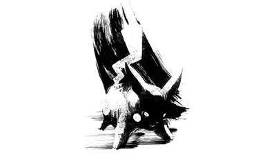 Wallpaper black, anime, art, pokemon, Pikachu, silhouette, Minimalism, contemporary