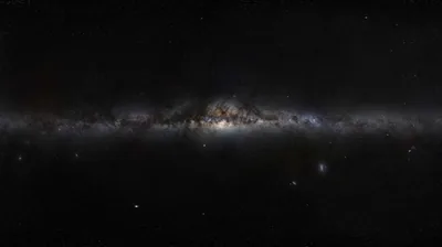Galactic Disc Seen Edge-On HD Wallpaper
