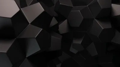 Black Octagon Geometric Shape HD Geometric Wallpapers