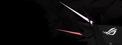 ROG Logo with Red Light Streaks HD Wallpaper