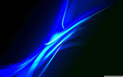 Crossing Blue Light Ribbons HD Wallpaper