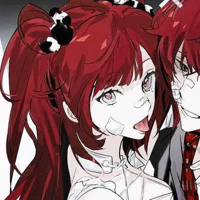 Black and Red Matching Pfp
