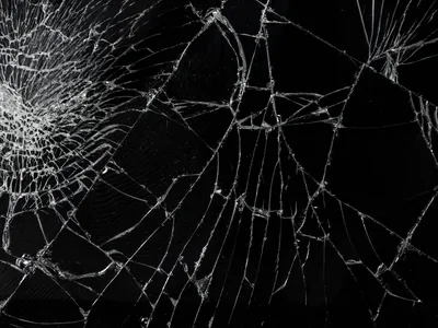 Broken Screen Wallpaper Black