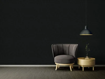 Plain Black Satin Textured Aesthetic Wallpaper