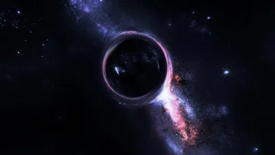 Light Bending Around a Black Hole HD Wallpaper