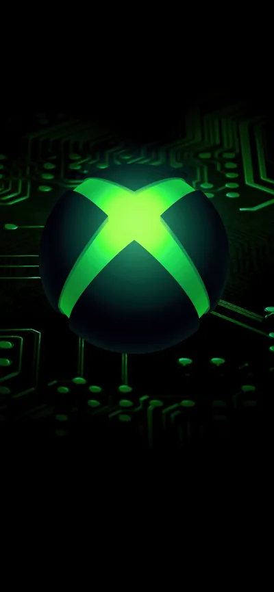 Xbox Wallpaper 4K, AMOLED, Dark aesthetic, Glowing