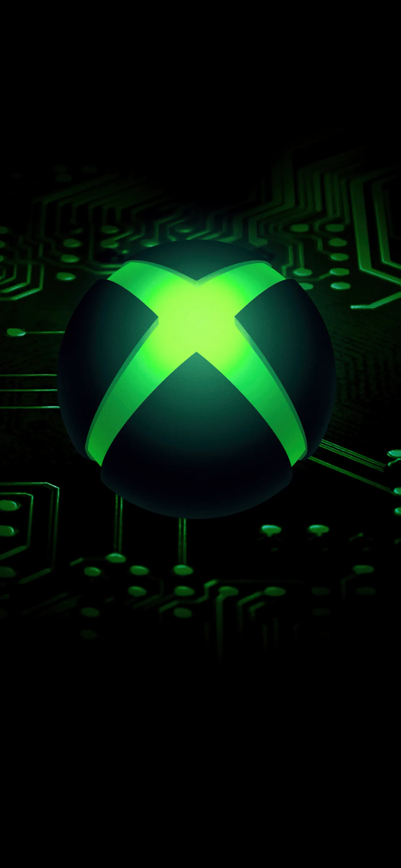 Xbox Wallpaper 4K, AMOLED, Dark aesthetic, Glowing