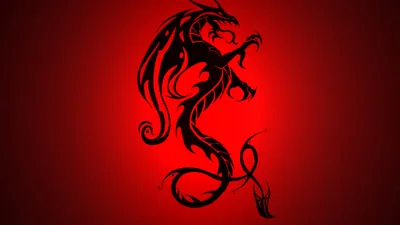 Black Red Dragon HD Photos