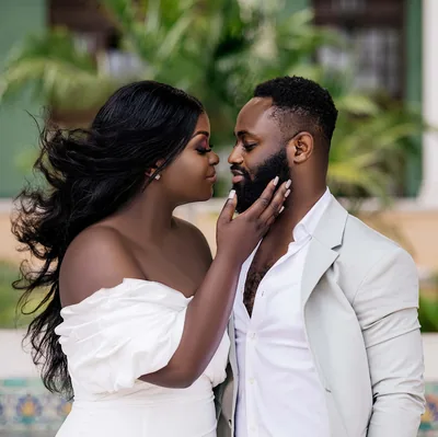 Black Couple Love Background