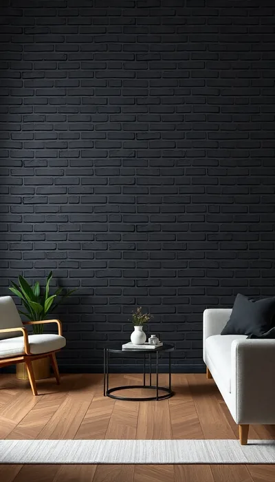Black Brick Wallpaper