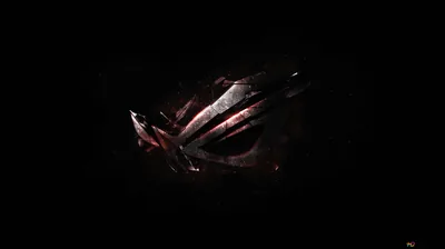 Red Gaming Emblem in the Dark HD Wallpaper