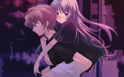 Cute Anime Couple Black Wallpapers