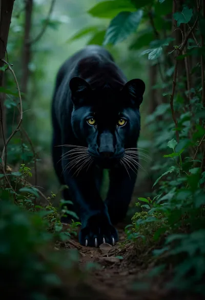 Black Puma Background