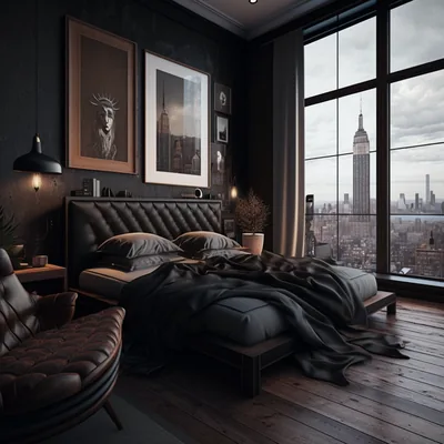 Black Modern Bedroom