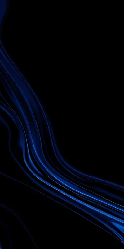 Thin Blue Ribbons of Light on Black HD Phone Wallpaper