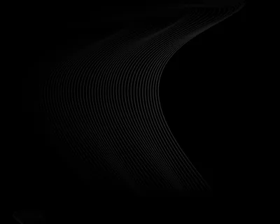 Thin Wire Curves on Black HD Wallpaper