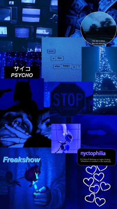 Dark Aesthetic Blue Wallpapers