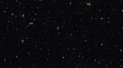 Small Blue Stars Far Apart on Black HD Wallpaper