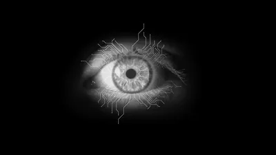 Eyes on black background Desktop wallpapers