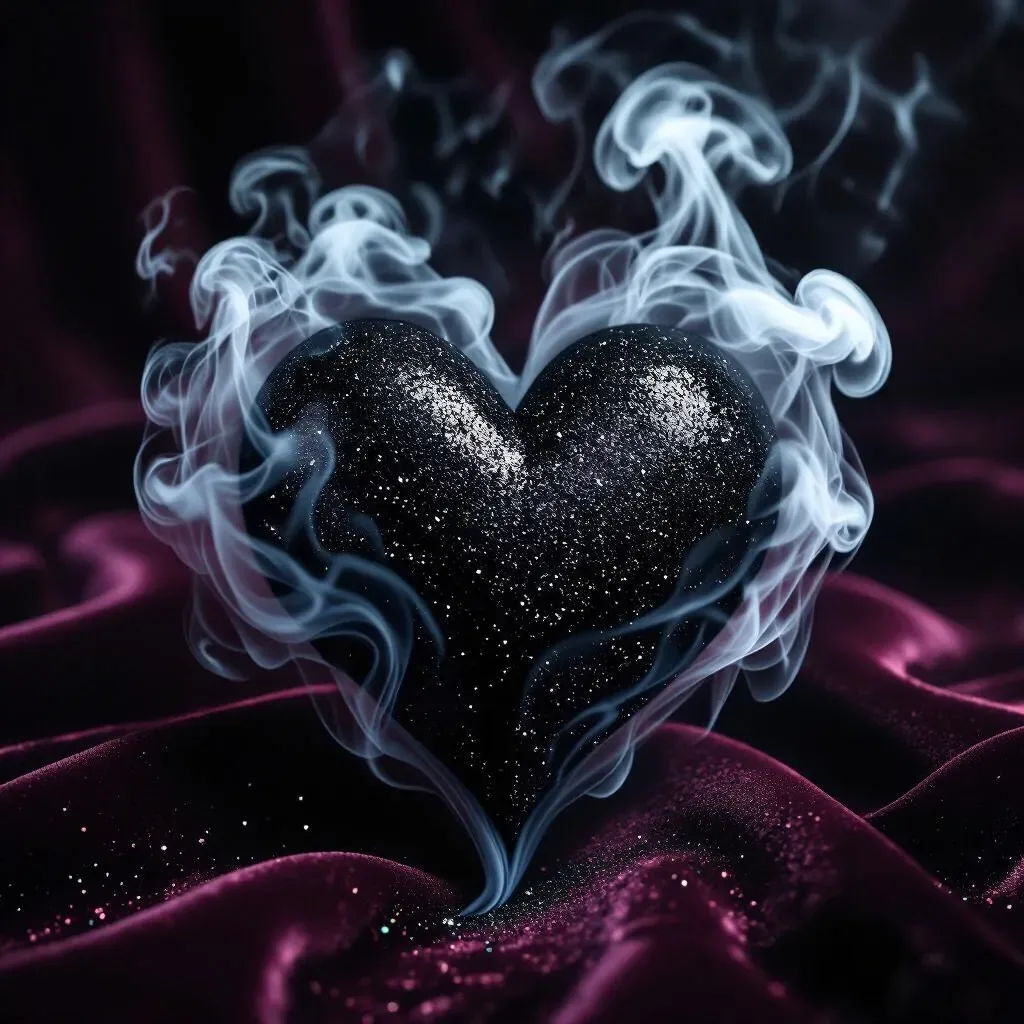 Black Heart Wallpaper Aesthetic & Moody Designs