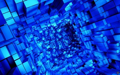Cool Blue 3D Abstract Wallpapers Cool Blue 3D Abstract