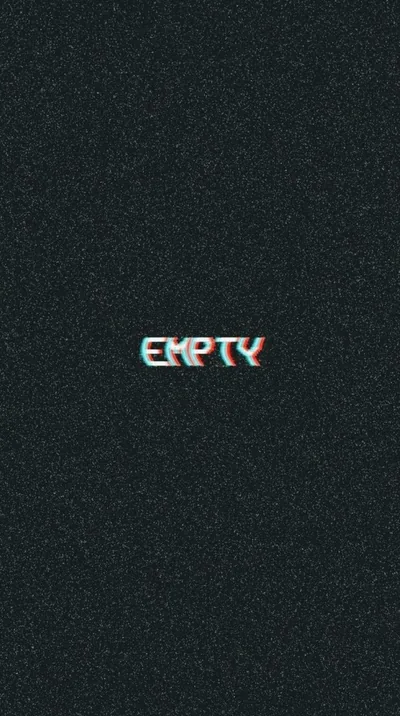 Glitch Text Reading Empty HD Phone Wallpaper