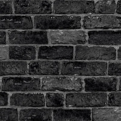 House Brick Black Wallpaper