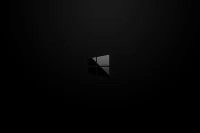 Unlit Windows Mark on Grey Fade HD Wallpaper