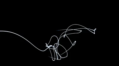 White Light Painting Scribble HD Wallpaper