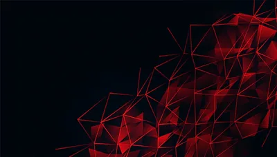 Bold Red & Black Geometric Wallpaper for Modern Spaces
