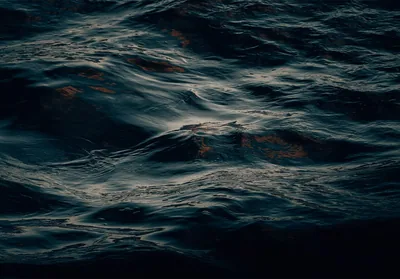 Dark Ocean Surface Close-Up HD Wallpaper