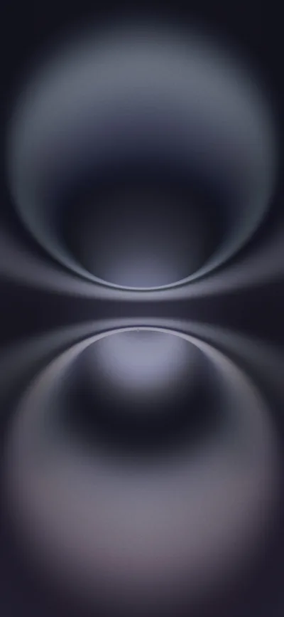 Mirrored Grey Orbs on Black HD Phone Wallpaper