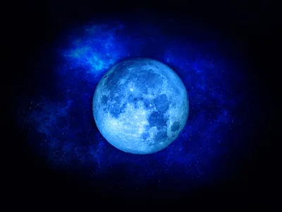 Blue Night Moon
