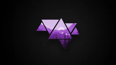 Black Purple Minimalist Wallpapers