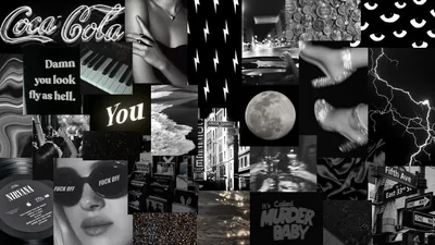black desktop wallpaper aesthetic