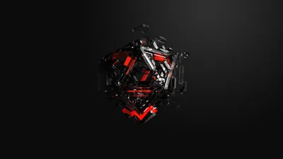 CGI, Cube, Black, Red Wallpapers HD Desktop and Mobile Backgrounds