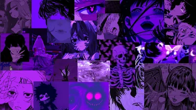 Dark Purple Anime Wallpapers 4k, HD Backgrounds