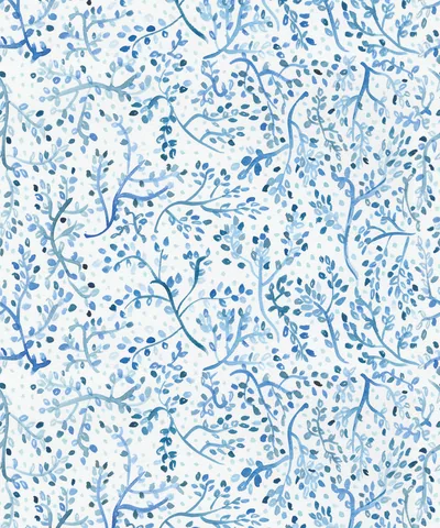 Indigo Garden Wallpaper Non woven Wallpaper