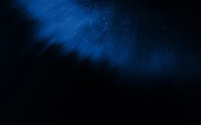Blue Dust Cloud Fading Into Black HD Wallpaper