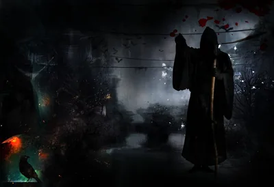 Dark Black Horror Free photo