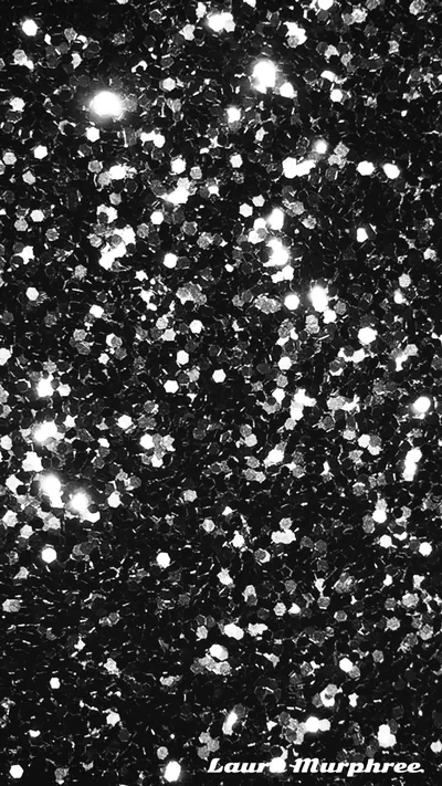 Black And White Glitter Wallpaper