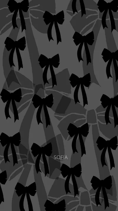 Black Bows Wallpaper