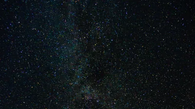Faint Milky Way in a Teal Night Sky HD Wallpaper