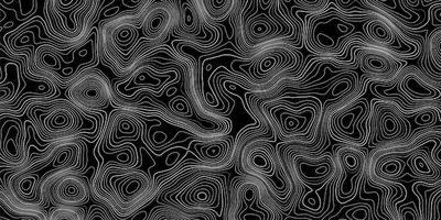 Black Topographic Images