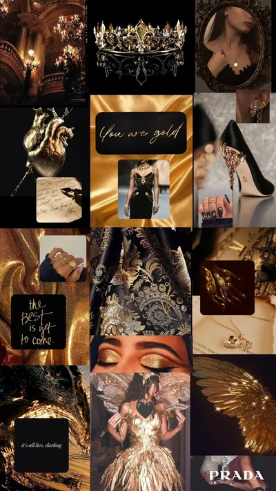 Black And Gold Aesthetic Wallpapers