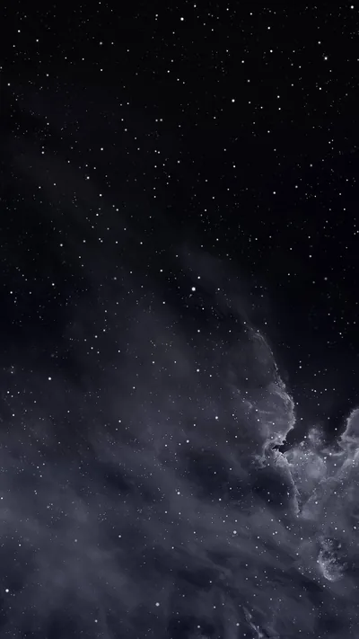 Starry Night Sky with Faint Clouds HD Phone Wallpaper