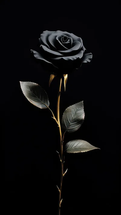 Wallpaper Aesthetic Black Rose Images